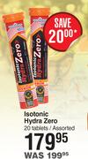Named Sport Isotonic Hydra Zero 20 Tablets Assorted
