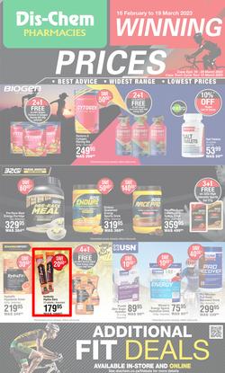 Dis-Chem : Winning Prices Sport (16 February - 19 March 2023), page 1