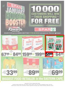 SPAR EASTERN CAPE : January Budget Booster (21 Jan - 2 Feb 2020), page 1