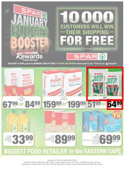 SPAR EASTERN CAPE : January Budget Booster (21 Jan - 2 Feb 2020), page 1