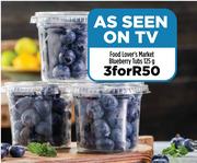 Food Lover's Market Blueberry Tubs-3 x 125g