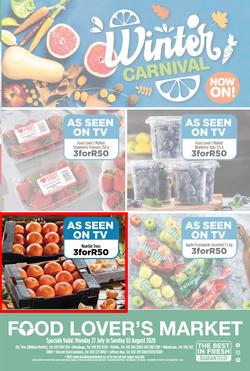 Food Lovers Market Eastern Cape : Winter Carnival (27 July - 2 August 2020), page 1