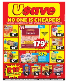 Usave Western Cape : No One Is Cheaper (19 February - 10 March 2024)
