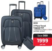 Eco 3 Piece Travel Luggage Set-Per Set