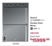 Defy Gemini Thermofan+ Double Oven Mirror DBO768 833301