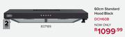 Defy 60cm Standard Hood Black DCH60B 837189