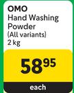 OMO Hand Washing Powder (All Variants)-2Kg Each