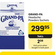 Grand-PA Headache Powders Sachets-144's