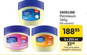 Vaseline Petroleum Jelly (All Variants)-6 x 250ml
