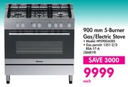 Hisense 900mm 5 Burner Gas / Electric Stove - HFS90GA5ES