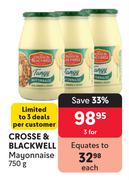 Cross & Blackwell Mayonnaise-For 3 x 750g