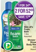 Skin eFX Foam Bath Assorted-For 2 x 1L