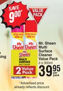 Mr.Sheen Multi Surface Cleaner Value Pack-2 x 300ml Per Pack