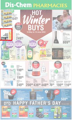 Dis-Chem : Hot Winter Buys (19 May - 19 June 2022), page 1