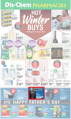 Dis-Chem : Hot Winter Buys (19 May - 19 June 2022), page 1