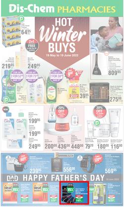 Dis-Chem : Hot Winter Buys (19 May - 19 June 2022), page 1