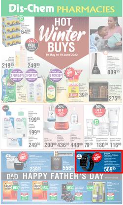Dis-Chem : Hot Winter Buys (19 May - 19 June 2022), page 1