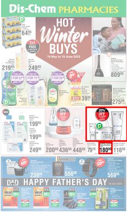 Dis-Chem : Hot Winter Buys (19 May - 19 June 2022), page 1