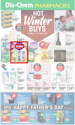 Dis-Chem : Hot Winter Buys (19 May - 19 June 2022), page 1