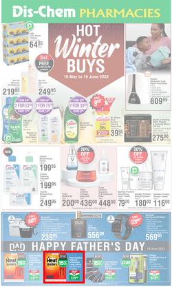 Dis-Chem : Hot Winter Buys (19 May - 19 June 2022), page 1