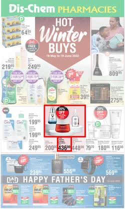 Dis-Chem : Hot Winter Buys (19 May - 19 June 2022), page 1