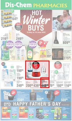 Dis-Chem : Hot Winter Buys (19 May - 19 June 2022), page 1