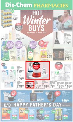 Dis-Chem : Hot Winter Buys (19 May - 19 June 2022), page 1