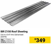IBR  Z 150 Roof Sheeting 22376