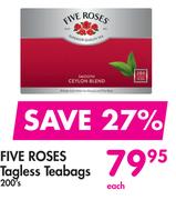 Five Roses Tagless Teabags-200s Each