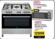 Defy 900mm 5 Burner Gas/Electric Stove DGS 904