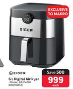 Eiger 6L Digital Air Fryer EG-DAF01