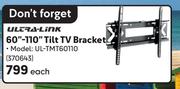 Ultra Link 60"-110" Tilt TV Bracket UL-TMT60110