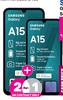 2 x Samsung Galaxy A15 Smartphone-On 1.3GB Red Top Up Core More Data