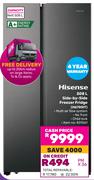 Hisense 508Ltr Side-By-Side Freezer Fridge H670SIT