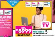 Hisense 58" (147cm) 4K UHD Smart TV 58A6N