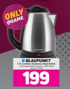 Blaupunkt 1.7Ltr Cordless Stainless Steel Kettle