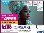 Samsung 43" UHD Smart TV UA43DU7000KXXA