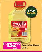 Excella Sunflower Oil-4L Each