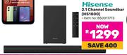 Hisense 2.1 Channel Soundbar HS1800