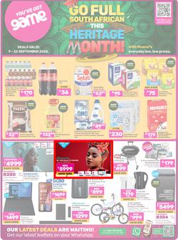 Game : Go Full South African This Heritage Month (09 September - 22 September 2025), page 1