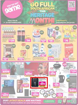 Game : Go Full South African This Heritage Month (09 September - 22 September 2025), page 1