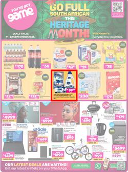 Game : Go Full South African This Heritage Month (09 September - 22 September 2025), page 1
