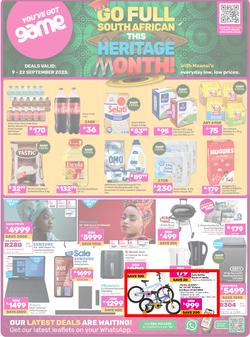 Game : Go Full South African This Heritage Month (09 September - 22 September 2025), page 1