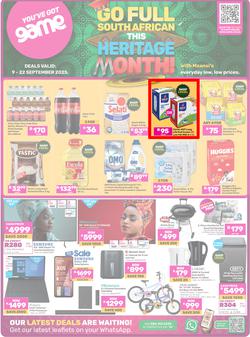 Game : Go Full South African This Heritage Month (09 September - 22 September 2025), page 1
