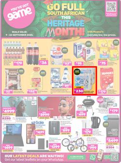 Game : Go Full South African This Heritage Month (09 September - 22 September 2025), page 1