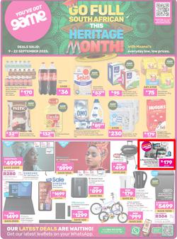 Game : Go Full South African This Heritage Month (09 September - 22 September 2025), page 1