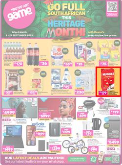 Game : Go Full South African This Heritage Month (09 September - 22 September 2025), page 1