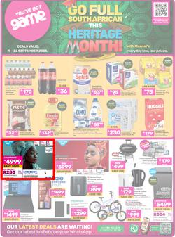 Game : Go Full South African This Heritage Month (09 September - 22 September 2025), page 1