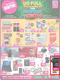 Game : Go Full South African This Heritage Month (09 September - 22 September 2025), page 1