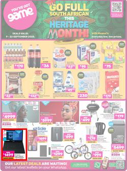 Game : Go Full South African This Heritage Month (09 September - 22 September 2025), page 1